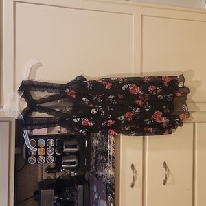 Never Worn Torrid floral skull babydoll lingerie 1x
